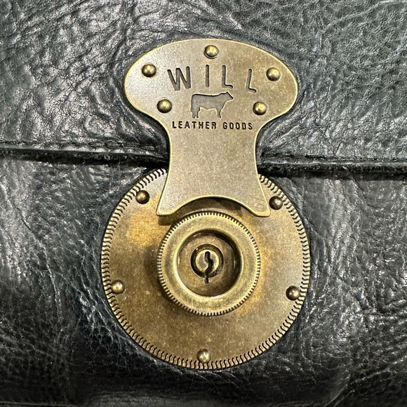 Will Leather Goods Black Leather Crossbody Bag - Picture 3 of 4